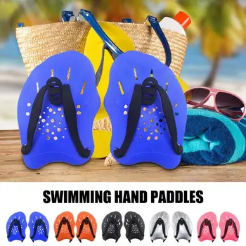 Профессиональные тренировочные весла для плавания Регулируемые перчатки для тренировок по плаванию в воде, накладные ласты, Ласты-лопатки для мужчин, женщин, детей