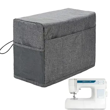 Пылезащитный чехол из водонепроницаемой прочной ткани, защитный чехол с карманами, сумка для хранения швейных принадлежностей, швейные инструменты для швейной машины
