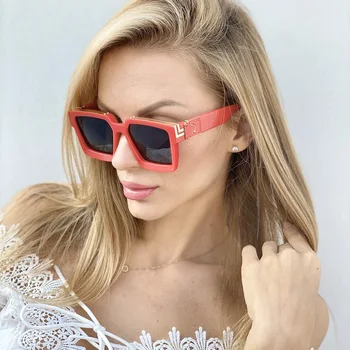 Роскошный Дизайнерский Бренд 2023, Летние Новые Высококачественные Солнцезащитные Очки в Квадратной Оправе для Мужчин, Модный Тренд UV400, Очки для Женщин очки
