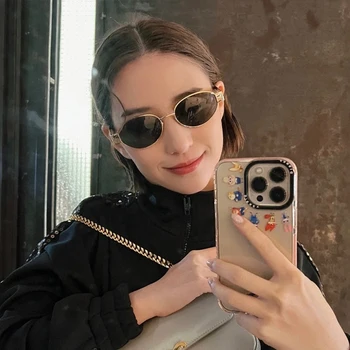 Роскошный Дизайнерский бренд Yuumi CL40235U Солнцезащитные очки Для женщин Мужские Черные Очки Cat eye MGlasses Spy Fashion Oversize Jennie Корея