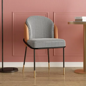 Роскошный обеденный стул в скандинавском стиле, современный туалетный столик со спинкой, стулья для гостиной, металлическая кухонная мебель Sedie Da Pranzo Home Furniture A2