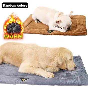 Самонагревающийся коврик для кошки, коврики-обогреватели для собак, которые можно стирать вручную и в машине, Подушка для теплой постели для кошек, кроликов, собак, стареющих и