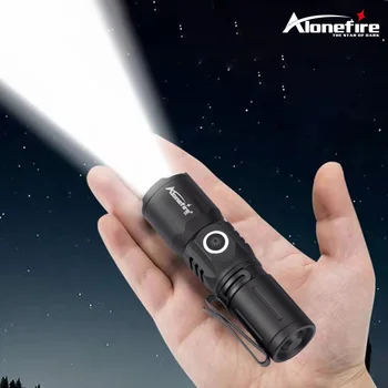 Сверхяркий мини-светодиодный фонарик С сильным светом, светодиодные вспышки, Перезаряжаемый карманный фонарь для аварийного освещения походов на открытом воздухе X24