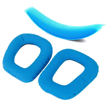 Синяя сменная повязка на голову, подушка для повязки на голову, амбушюры для Logitech G430 G930
