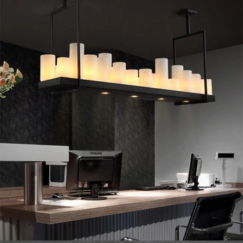 Скандинавские ретро светодиодные люстры E27 со стеклянным абажуром подвесные светильники железная лампа внутреннее освещение кухня бар ресторан гостиная