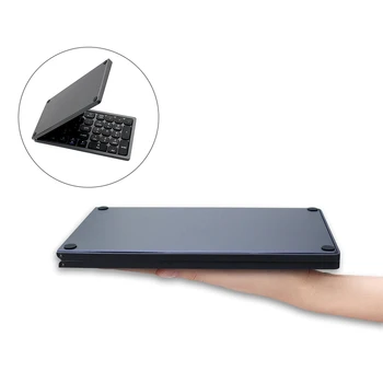 Складная клавиатура для планшета с цифровой клавиатурой Портативная клавиатура Легкая пылезащитная, совместимая с Bluetooth для универсального планшетного телефона