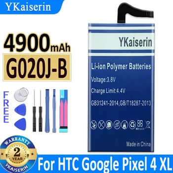 Сменный аккумулятор YKaiserin для Google Pixel 4 XL Pixel4 XL G020J-B, оригинальный аккумулятор 4900 мАч Bateria + бесплатные инструменты