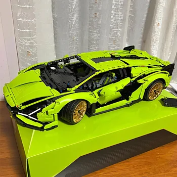 Совместимый с Lambo Sian Проект строительства технической модели автомобиля 42115 для взрослых, кирпичи, игрушки для мальчиков, блок-конструктор, подарки для детей