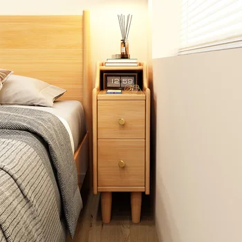 Современная деревянная прикроватная тумбочка, выдвижной шкаф для хранения, диван в гостиной, прикроватный столик, предметы домашнего обихода, Ночная мебель для дома