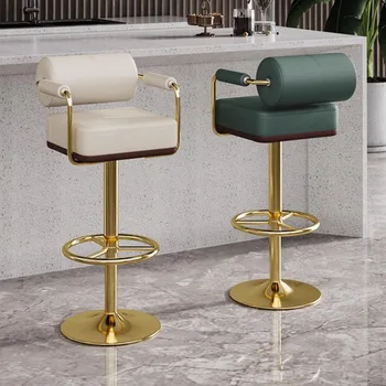 Современные обеденные стулья Nordic, Металлические стулья для гостиной, Эргономичная спальня, Поворотные столики для макияжа, барная стойка для отдыха, мебель для гостиной
