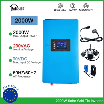 Солнечный сетевой инвертор SUN2000W MPPT DC45V-90V или к AC230V Может работать с фотоэлектрическими панелями или батареей с нулевым экспортом