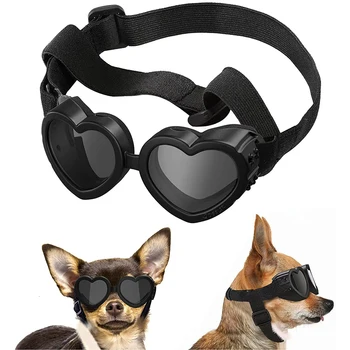 Солнцезащитные очки Love Pet для маленьких средних собак, кошек, путешествий на свежем воздухе, Регулируемые Очки для собак, Ветрозащитные Очки, Аксессуары