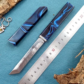 Стальная оболочка Blue Concubine Damascus VG10 -ручной нож для мяса и фруктов для кемпинга на открытом воздухе