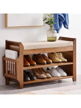 Табурет для смены обуви простой и современный домашний шкаф для обуви, табурет для сидения, универсальный вход, на табурет для обуви можно сесть