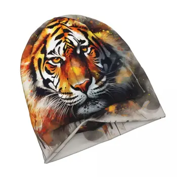 Тонкая шапочка с изображением Тигра, Голова животного, Винтажные Летние Головные уборы Для мужчин и женщин, Жесткие Черепа и шапочки