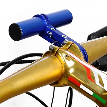 Удлинитель руля велосипеда Съемный Удлинитель Кронштейн фары Расширенный Зажим Велосипедная опора для легких часов Аксессуар для мобильного телефона