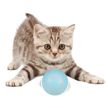 Умная электрическая игрушка-мячик для кошек, автоматическое скручивание кошек, перезаряжаемые игрушки для котенка, игрушки для домашних животных для игр в помещении