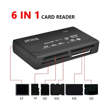 Универсальный кард-ридер USB 2.0 SD Card Reader Адаптер Поддержка TF CF SD Mini SD SDHC MMC MS XD