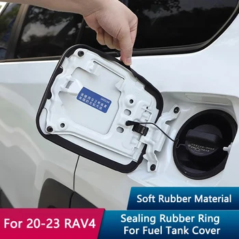Уплотнительная прокладка крышки топливного бака автомобиля QHCP Модифицированное пылезащитное непромокаемое резиновое кольцо для Toyota RAV4 2020-2023