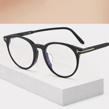 Фирменные Круглые оптические очки в стиле ретро Для мужчин, Винтажные Ацетатные оправы для очков по рецепту для женщин, Очки для близорукости Oculus