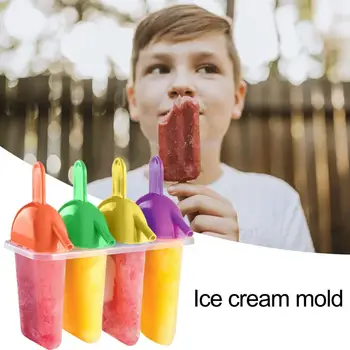 Форма для мороженого, пищевые нелипкие пластиковые формы для мороженого, формы для выпечки, Многоразовые формы для изготовления кубиков льда