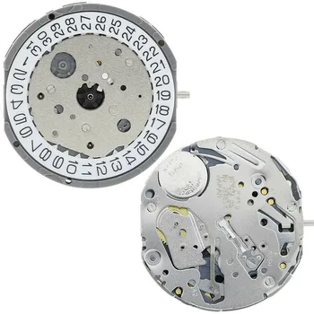 Часовой механизм с 3 глазками и 3 стрелками, Дата на 3 кварцах для механизма Miyota FS10, Запасные части