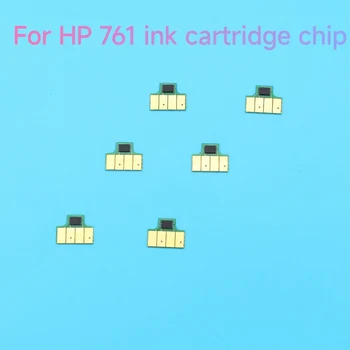 Чип чернильного картриджа для HP 761 Новый чип обновления, совместимый с принтером HP DesignJet T7100 T7200 CM991A CM992A (MBK C M Y GY DGY)