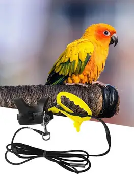 Шлейка для Попугая Pet Parrot Регулируемая Шлейка Для Защиты От Укусов Домашних Попугаев Поводок для Птиц Среднего И Малого Размера Для Тренировок На Открытом воздухе