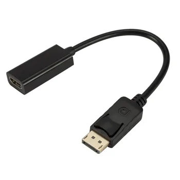 Шнур Видео Конвертер DP в HDMI Адаптер Displayport Провод DP Шнур Кабель DP Мужчина К HDMI Женщина Кабель Display Port Кабель
