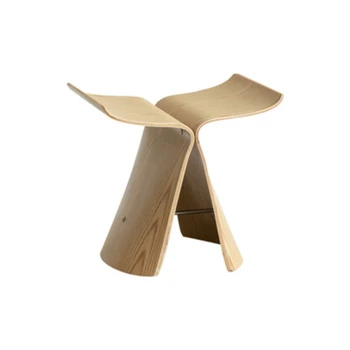 Японский табурет-бабочка Креативный Табурет для переодевания обуви в гостиной Низкий чайный столик для отдыха Дизайнерская мебель Стул в скандинавском стиле