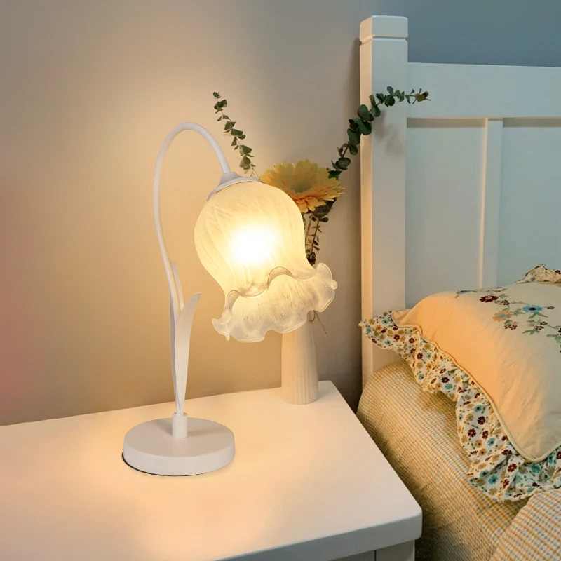 Светодиодная настольная лампа ULANI Nordic Креативное настольное освещение из зеленого стекла Современный декор для дома, гостиной, спальни, прикроватной тумбочки 2