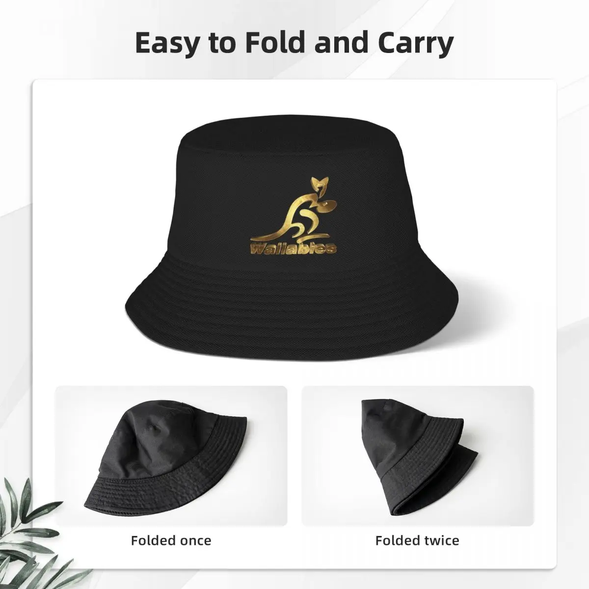 Новая австралийская золотая панама для регби Wallabies, рождественские шляпы, пляжные шляпы для вечеринок из пенопласта, мужские и женские 2