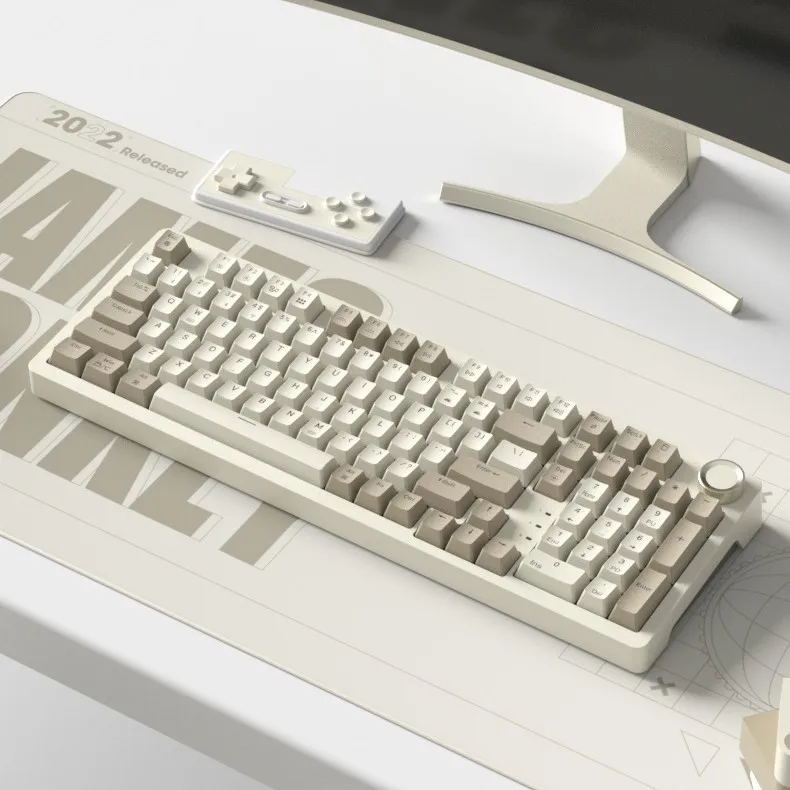 Механическая клавиатура jamesdonkey RS2 Многофункциональная ручка Трехрежимная Беспроводная игровая клавиатура с горячей заменой 99 Клавиш Прокладка Gamer Mac 4