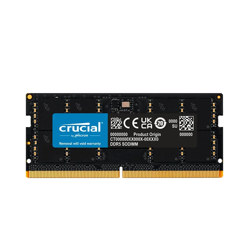 Оперативная память ноутбука Crucial DDR5 8GB 16GB 32GB 4800MHz 1.1V CL40 260-Контактный Для Ноутбука Модуль SO-DIMM 1