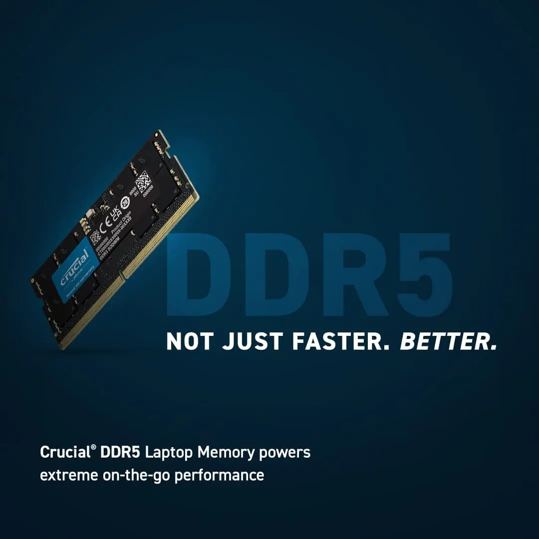 Оперативная память ноутбука Crucial DDR5 8GB 16GB 32GB 4800MHz 1.1V CL40 260-Контактный Для Ноутбука Модуль SO-DIMM 5