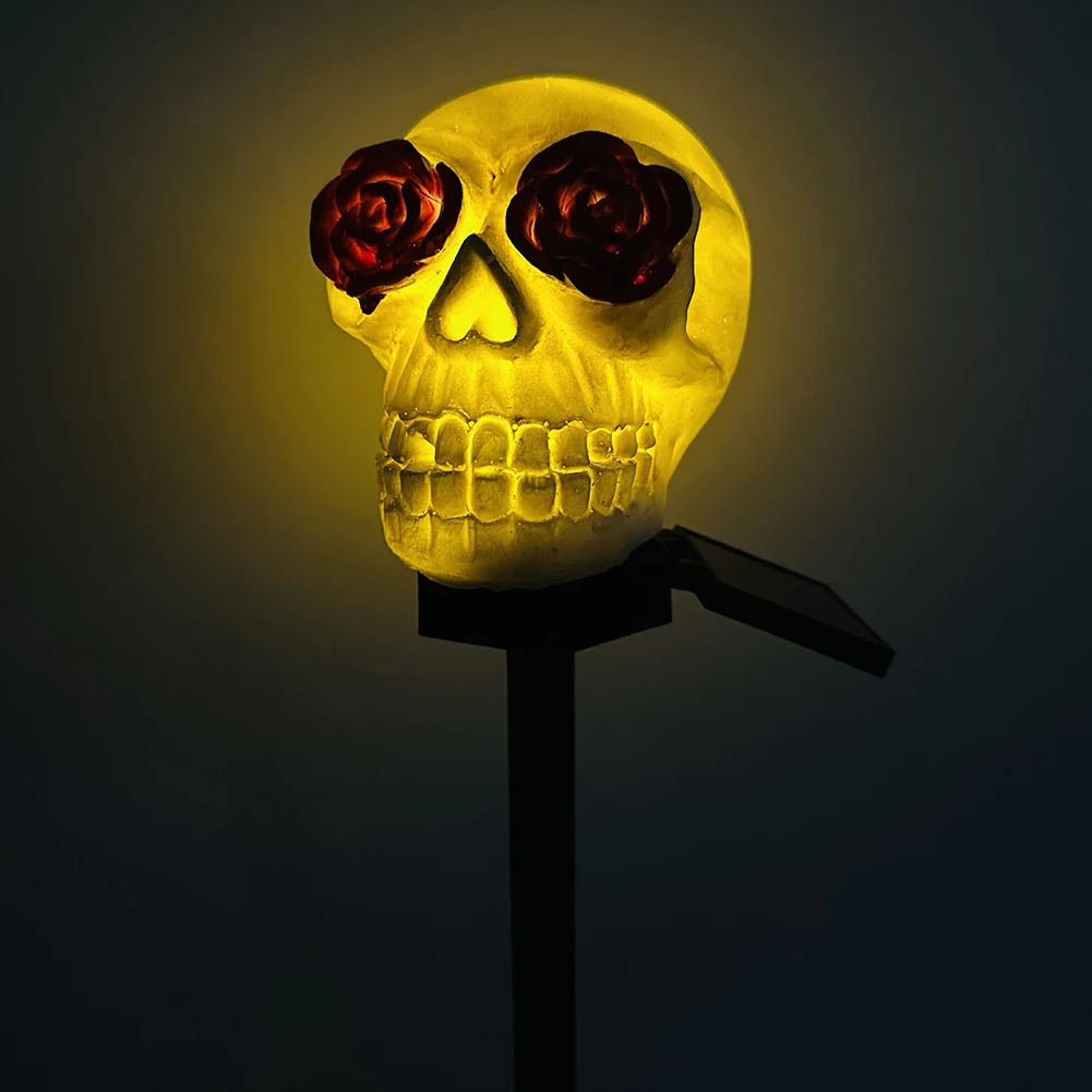 Торшеры с черепом в виде головы ужаса для Хэллоуина, стильный декоративный цокольный светильник для сада, двора, парков. 4