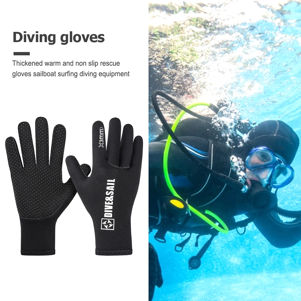 зимние перчатки для дайвинга в гидрокостюме толщиной 3 мм для мужчин и женщин, для подводного плавания, серфинга, каноэ, подводной охоты, подводных видов спорта 1