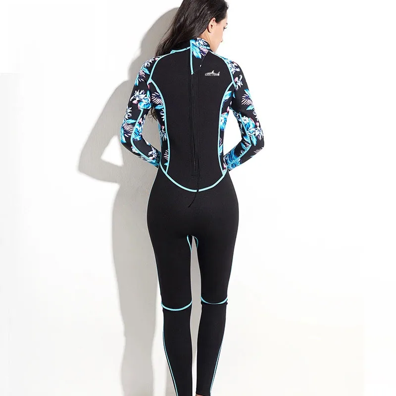Женский гидрокостюм 2 мм неопрена гидрокостюм для взрослых серфинг плавание подводное плавание костюм принт дамы холодной водой дайвинг подводное плавание, копье 4