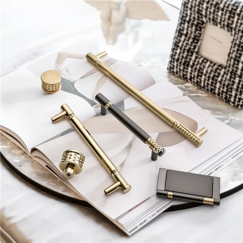 Золотые ручки кухонного шкафа, выдвижные ящики, декоративные ручки, роскошный асимметричный дизайн, дверная ручка шкафа, мебельная фурнитура 5
