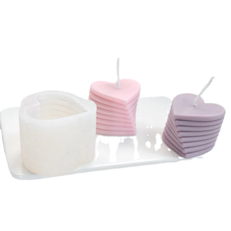 INS популярная вращающаяся силиконовая форма для свечи любви, набор для украшения свечей для ароматерапии из гипса 