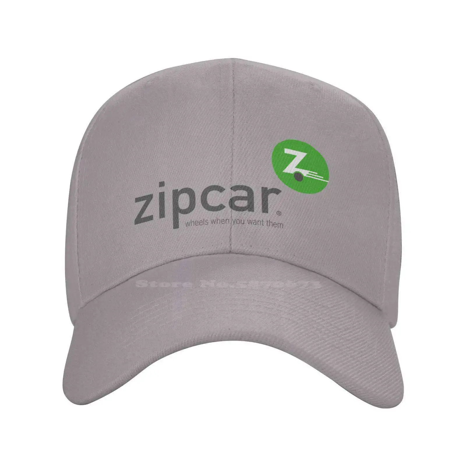 Повседневная джинсовая кепка с графическим принтом логотипа Zipcar, вязаная шапка, бейсболка 0