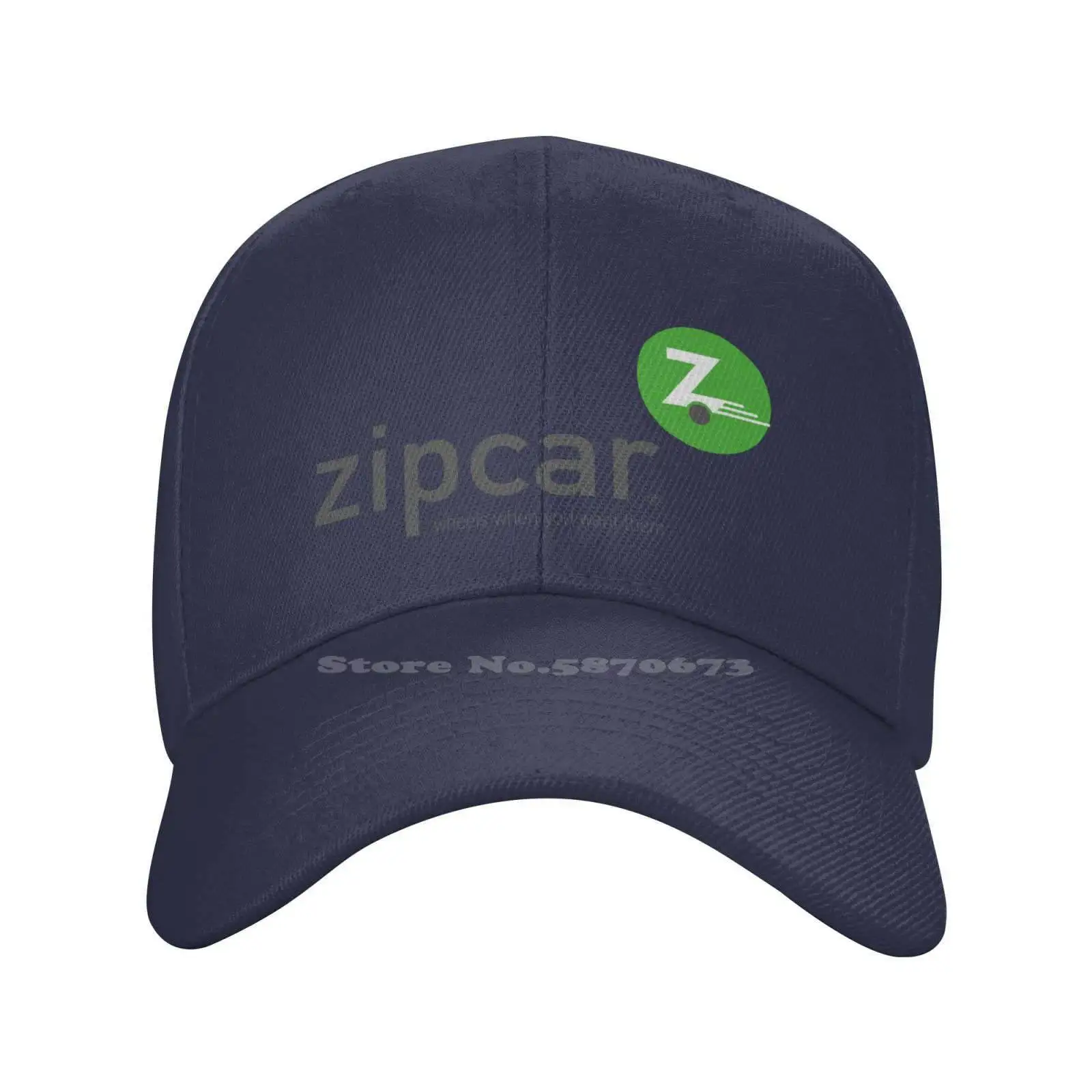 Повседневная джинсовая кепка с графическим принтом логотипа Zipcar, вязаная шапка, бейсболка 1