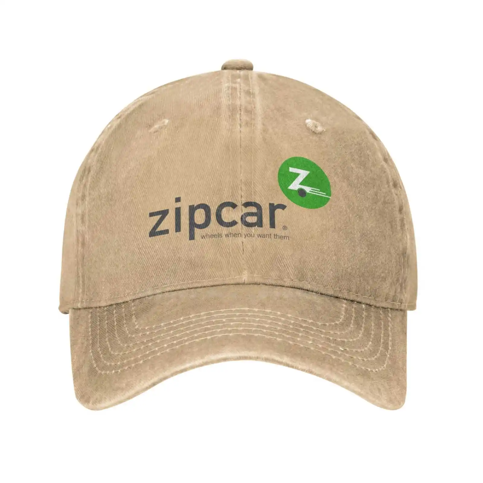Повседневная джинсовая кепка с графическим принтом логотипа Zipcar, вязаная шапка, бейсболка 3