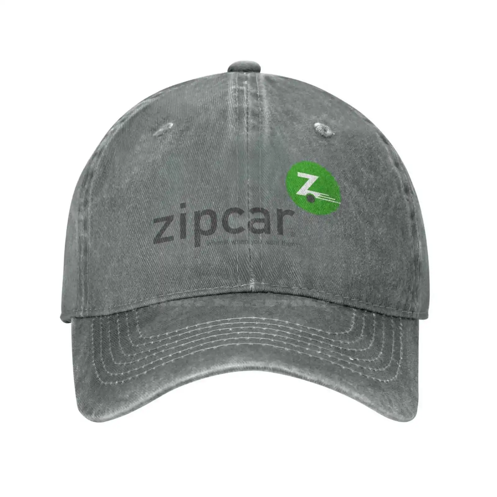 Повседневная джинсовая кепка с графическим принтом логотипа Zipcar, вязаная шапка, бейсболка 4