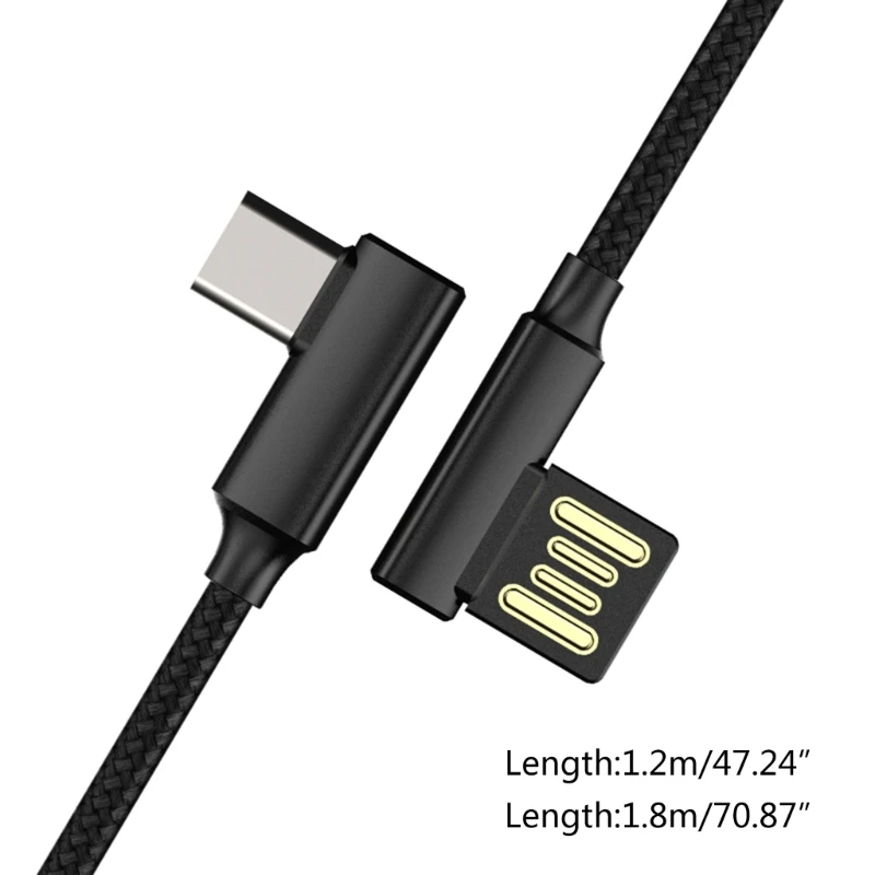 C1FB реверсивный кабель для передачи данных с заглушкой Type-C USB для быстрой зарядки под углом 90 градусов 5
