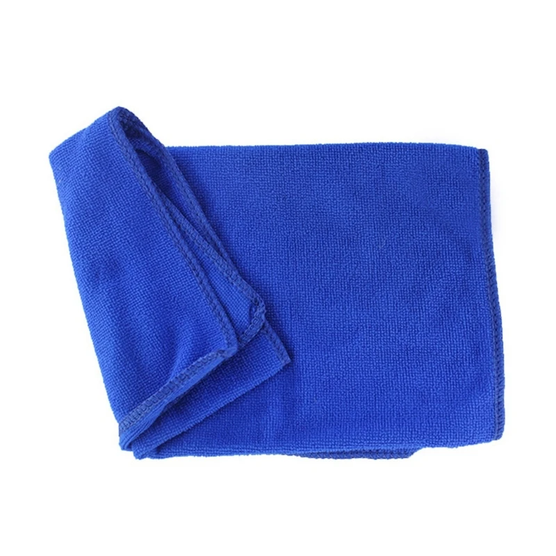 Салфетка для чистки из микрофибры, синяя, 20шт (12x12 дюймов) Высокоэффективные впитывающие полотенца для мойки и полировки автомобилей 2