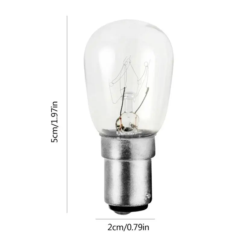 Лампа накаливания 15 Вт Теплый свет B15 220 В Встроенный шкаф Ночные светильники Швейные машины Лампа для вывесок 5