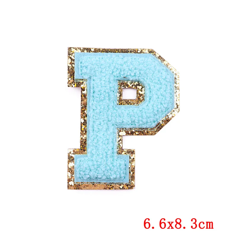 Синие английские буквы, нанесенные утюгом на нашивки для одежды, термоадгезивные нашивки, наклейки для глажки одежды, значок-аппликация 4