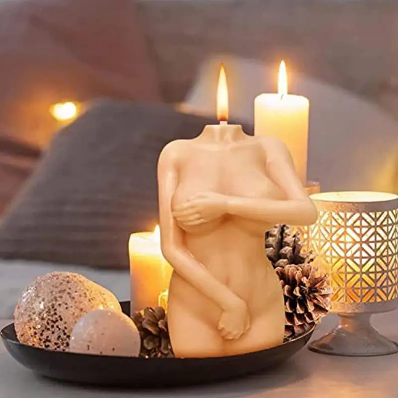 3d силиконовая форма для тела, Застенчивый боди-арт, форма для свечей, формы для изготовления свечей, Толстые женщины, Глиняные формы для мыла из смолы 2
