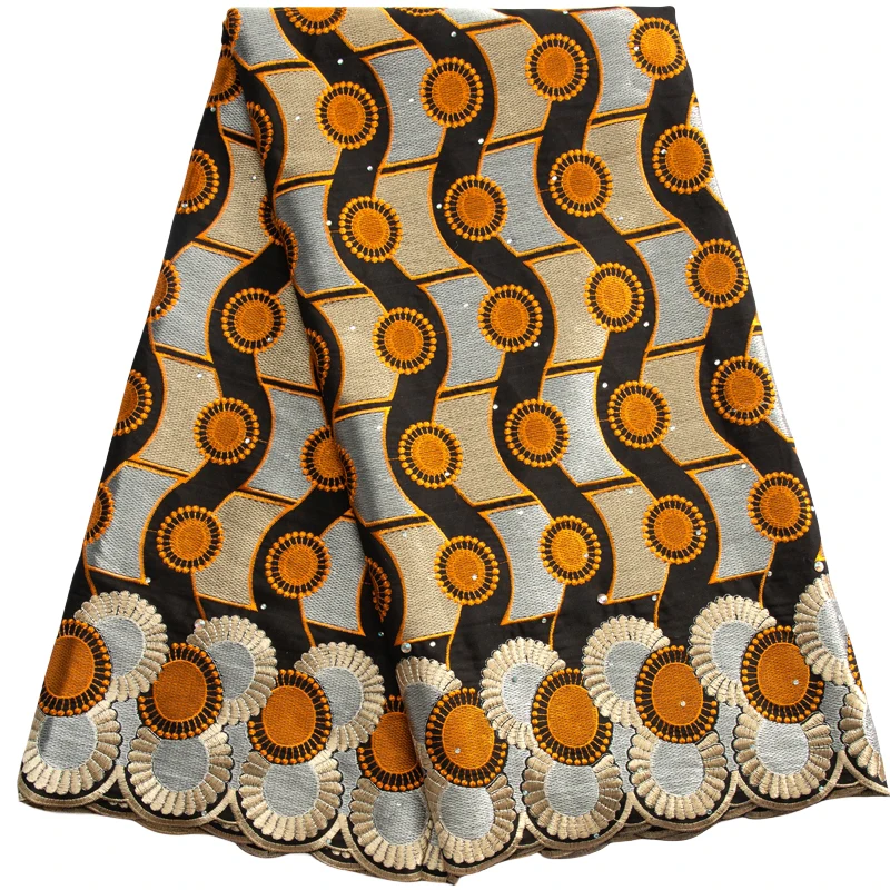 Швейцарское вуалевое кружево Kalume в Швейцарии, кружевная ткань 2023, Высококачественные африканские камни, хлопчатобумажная кружевная ткань в нигерийском стиле для женщин F3498 5